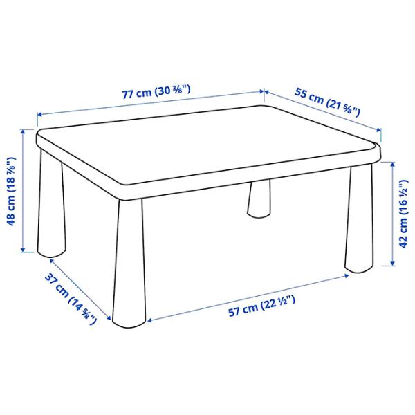 Măsuță pentru copii Ikea Mammut Red / Plastic / 5+ photo 4 Măsuță pentru copii Ikea Mammut Red / Plastic / 5+ photo 4