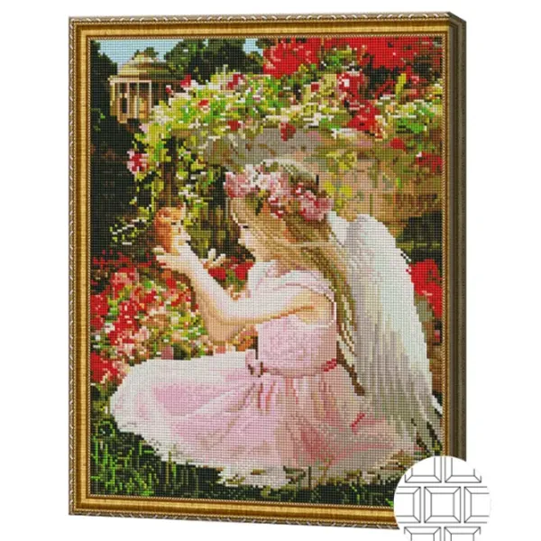 Мозайка Art Galery Premium Fetita ingeras cu motanaș  /  photo 2