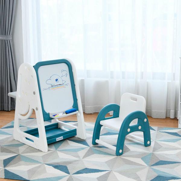 Măsuță pentru copii Costway BB5639BL Blue / Plastic / 3+ photo 3 Măsuță pentru copii Costway BB5639BL Blue / Plastic / 3+ photo 3