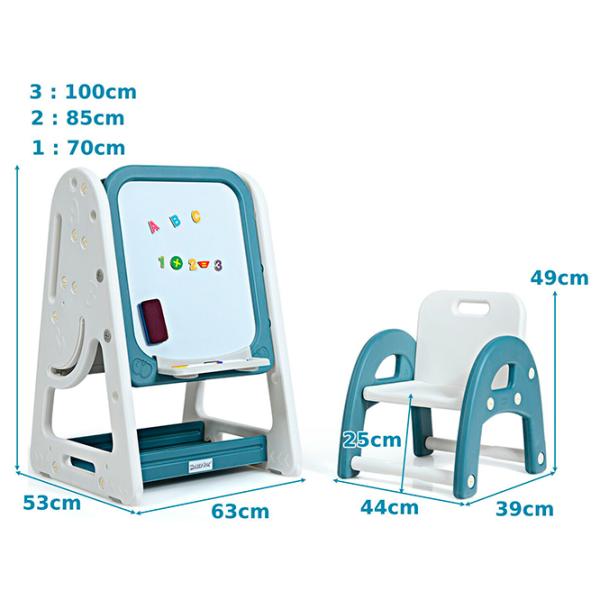 Măsuță pentru copii Costway BB5639BL Blue / Plastic / 3+ photo 4 Măsuță pentru copii Costway BB5639BL Blue / Plastic / 3+ photo 4