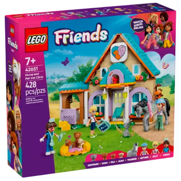 Constructor LEGO Horse and Pet Vet Clinic Clădire/ Multicolor photo 1