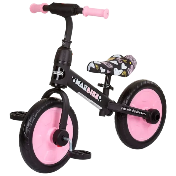 Bicicletă fără pedale Chipolino Max Bike 10"  Metal / Pink  photo 2 Bicicletă fără pedale Chipolino Max Bike 10"  Metal / Pink  photo 2
