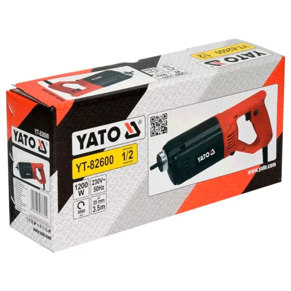 Vibrator de beton Yato YT82600 Orange / 1200 W photo 4