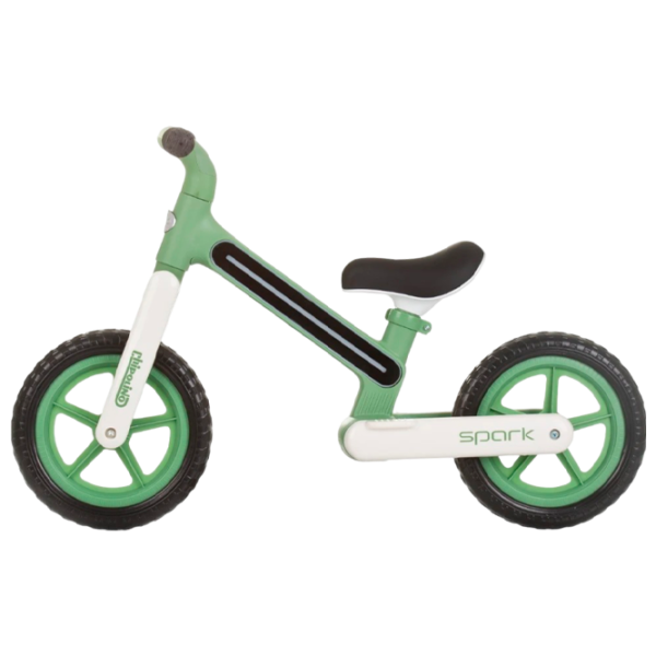Bicicletă fără pedale Chipolino Spark 12"  Oțel / Green  photo 2 Bicicletă fără pedale Chipolino Spark 12"  Oțel / Green  photo 2