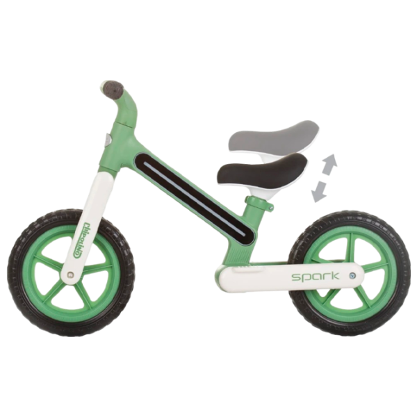 Bicicletă fără pedale Chipolino Spark 12"  Oțel / Green  photo 3 Bicicletă fără pedale Chipolino Spark 12"  Oțel / Green  photo 3