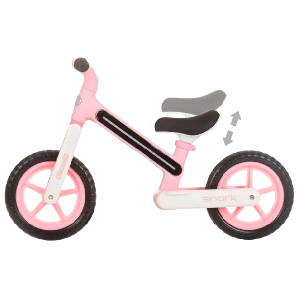 Bicicletă fără pedale Chipolino Spark 12"  Oțel / Pink  photo 3 Bicicletă fără pedale Chipolino Spark 12"  Oțel / Pink  photo 3