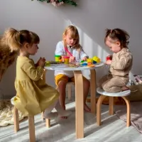 Măsuță pentru copii Veres 46.390.2.15 White / Lemn / 3+ photo 2