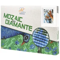 Мозайка New World Tigroaica și puiul în munți  / 