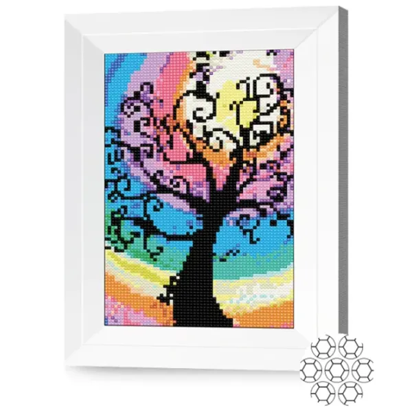 Мозайка New World Copacul și cer curcubeu  /  photo 2 Мозайка New World Copacul și cer curcubeu  /  photo 2