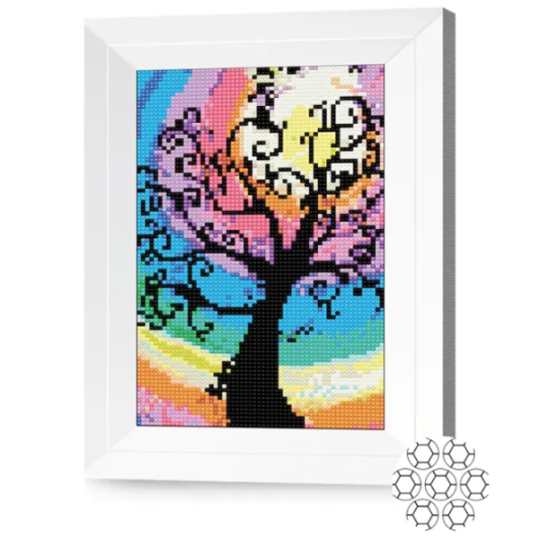 Мозайка New World Copacul și cer curcubeu  /  photo 2 Мозайка New World Copacul și cer curcubeu  /  photo 2