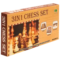 Joc de masă New World 3 in 1 Chess 7+/ Strategie