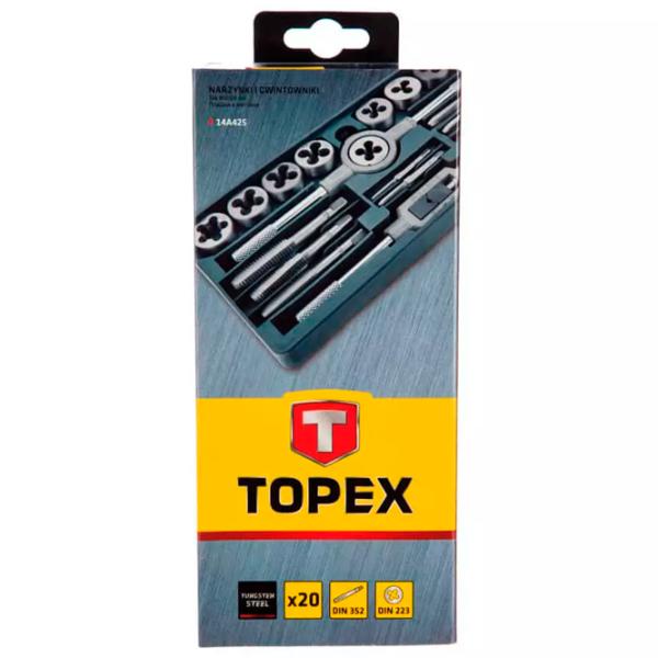 Set filiere și tarozi Topex 14A425 Cantitatea în set - 20 photo 2