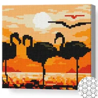 Mozaic Art Galery Premium Flamingo la apus / photo 2