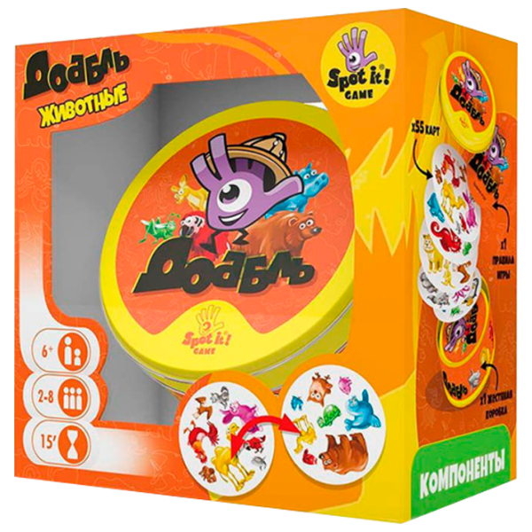 Joc de masă Lifestyle Dobble Animals 6+/ Dezvoltare photo 1 Joc de masă Lifestyle Dobble Animals 6+/ Dezvoltare photo 1