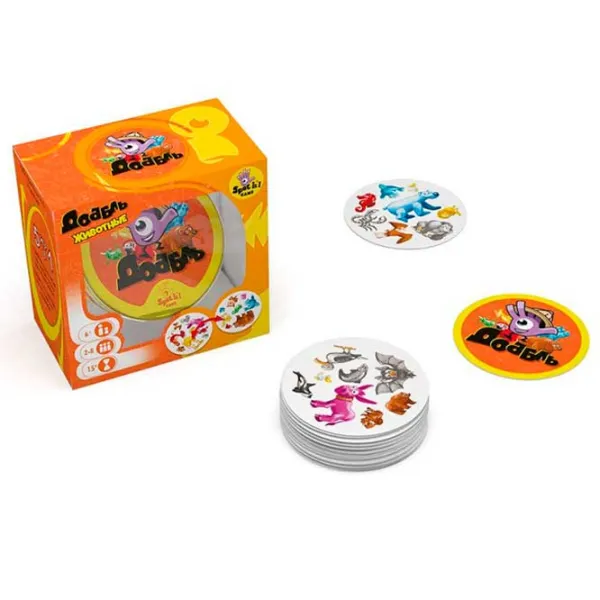 Joc de masă Lifestyle Dobble Animals 6+/ Dezvoltare photo 3 Joc de masă Lifestyle Dobble Animals 6+/ Dezvoltare photo 3
