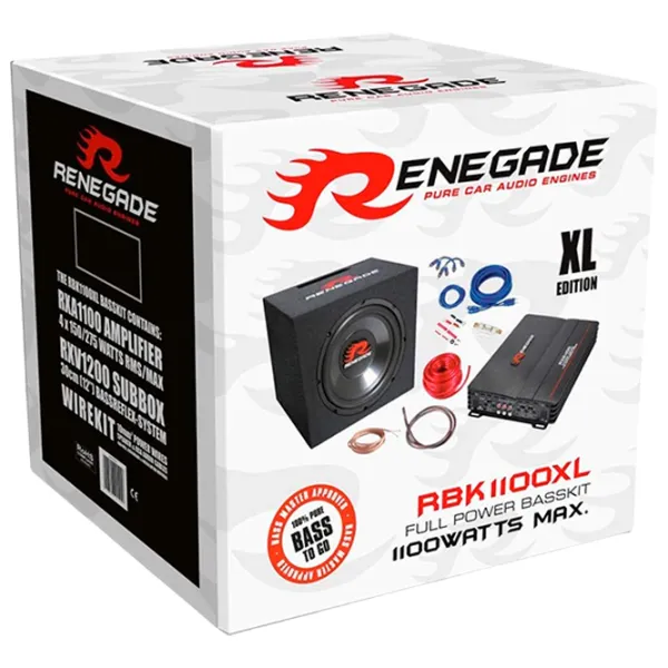 Автомобильные сабвуферы Renegade RBK1100XL 600 Вт photo 2