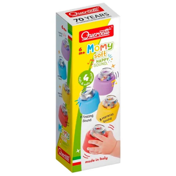 Конструктор Quercetti Soft Happy Sound Мягкие погремушки/ Разноцветный photo 2