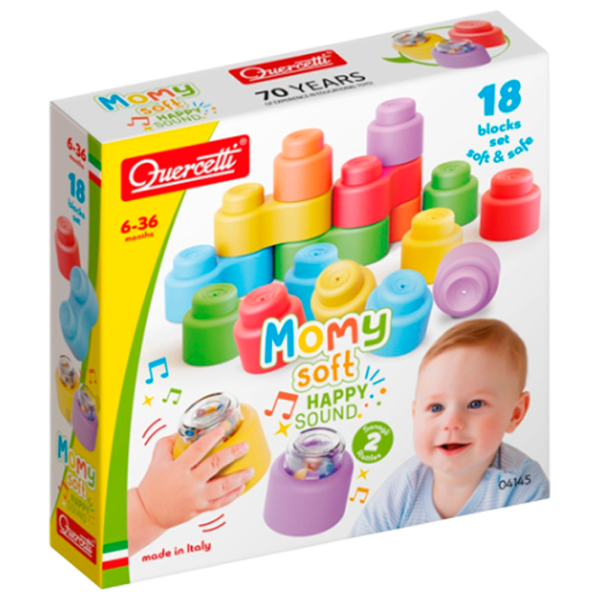 Конструктор Quercetti Soft Happy Sound Мягкие блоки/ Разноцветный photo 1