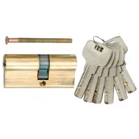 Замок с ключом Vorel 77192 Желтый / Латунь