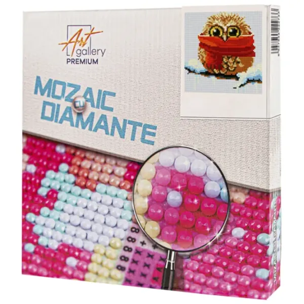 Mozaic Art Galery Premium Mica bufnița cu fular  /  photo 1 Mozaic Art Galery Premium Mica bufnița cu fular  /  photo 1
