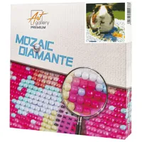 Мозайка Art Galery Premium Porcușor de Guineea manancă flori  / 