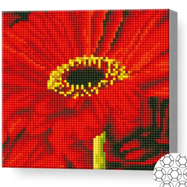 Мозайка Art Galery Premium Gerbera roșie  /  photo 2 Мозайка Art Galery Premium Gerbera roșie  /  photo 2