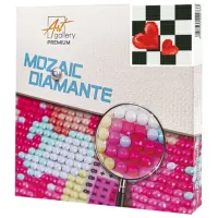 Мозайка Art Galery Premium Inimioare roșii   / 