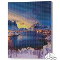 Mozaic Art Galery Premium Luminile satului in jurul lacului / photo 2
