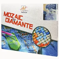 Мозайка Art Galery Premium Pisica alba si șoricel  / 