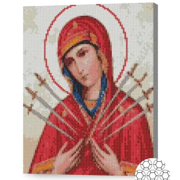 Mozaic Art Galery Premium Icoana Maicii Domnului Cu Șapte Sageți  /  photo 2 Mozaic Art Galery Premium Icoana Maicii Domnului Cu Șapte Sageți  /  photo 2