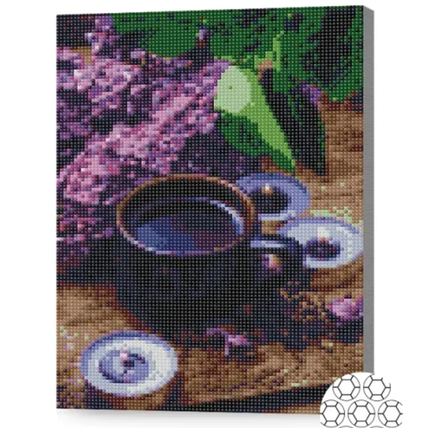 Mozaic Art Galery Premium Liliac si cafea   /  photo 2 Mozaic Art Galery Premium Liliac si cafea   /  photo 2