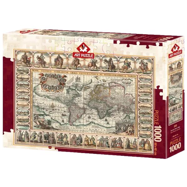 Puzzle Art Puzzle Old World Map 15+/ Количество деталей: 1000 photo 1