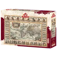 Puzzle Art Puzzle Old World Map 15+/ Numărul de piese: 1000