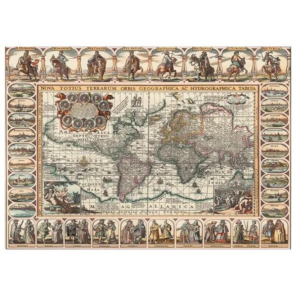 Puzzle Art Puzzle Old World Map 15+/ Количество деталей: 1000 photo 2