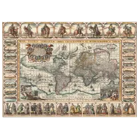 Puzzle Art Puzzle Old World Map 15+/ Numărul de piese: 1000 photo 2