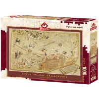 Puzzle Art Puzzle Piri Reis Map 15+/ Numărul de piese: 1000