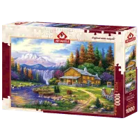 Puzzle Art Puzzle Sunset in the Mountains 15+/ Numărul de piese: 1000