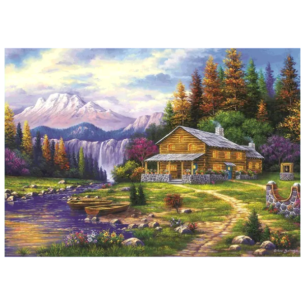 Puzzle Art Puzzle Sunset in the Mountains 15+/ Количество деталей: 1000 photo 2