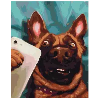 Картина по номерам BrushMe Селфи Чарли BS53509FC 50 x 40 см / Вертикальная