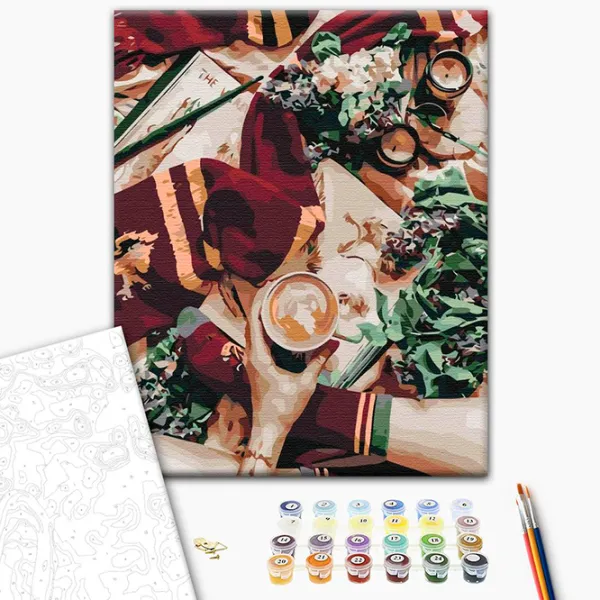 Pictură pe numere BrushMe La cafea în Hogwarts BS36542FC 50 x 40 cm / Verticală photo 2