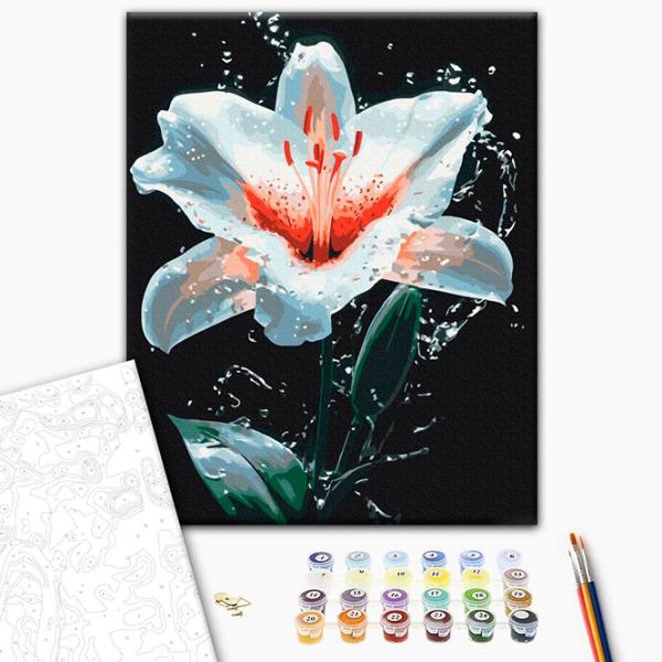 Картина по номерам BrushMe Сияние лилии BS54156FC 50 x 40 см / Вертикальная photo 2