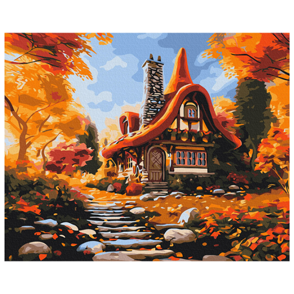 Картина по номерам BrushMe Домик осени BS53794FC 50 x 40 см / Горизонтальная photo 1 Картина по номерам BrushMe Домик осени BS53794FC 50 x 40 см / Горизонтальная photo 1