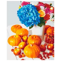 Картина по номерам BrushMe Тыквенный натюрморт BS51326FC 50 x 40 см / Вертикальная