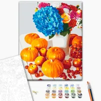 Картина по номерам BrushMe Тыквенный натюрморт BS51326FC 50 x 40 см / Вертикальная photo 2