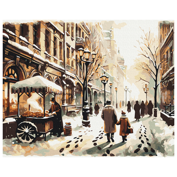 Картина по номерам BrushMe Зимнее место BS53844FC 50 x 40 см / Горизонтальная photo 1