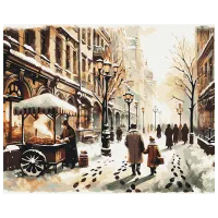 Картина по номерам BrushMe Зимнее место BS53844FC 50 x 40 см / Горизонтальная