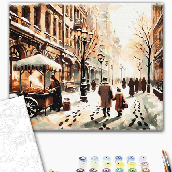 Картина по номерам BrushMe Зимнее место BS53844FC 50 x 40 см / Горизонтальная photo 2