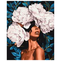 Pictură pe numere BrushMe Voalul înflorit BS54012FC 50 x 40 cm / Verticală