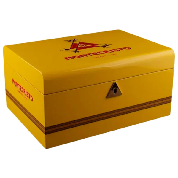 Humidor Montecristo Marca Global Lemn / Yellow photo 1 Humidor Montecristo Marca Global Lemn / Yellow photo 1