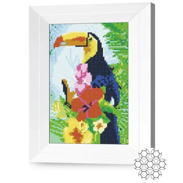 Мозайка New World Tucan și flori  /  photo 2 Мозайка New World Tucan și flori  /  photo 2